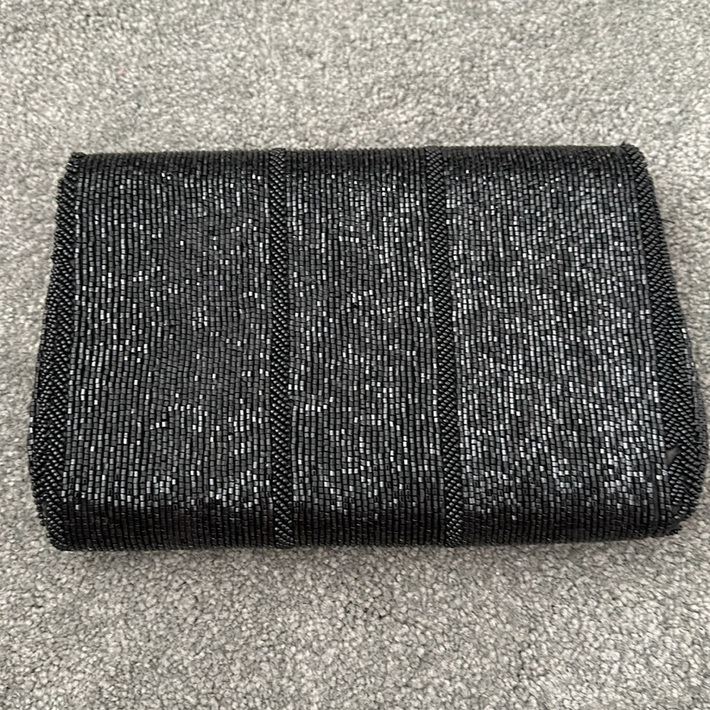 Vintage Walborg black beaded clutch - Picture 4 of 7